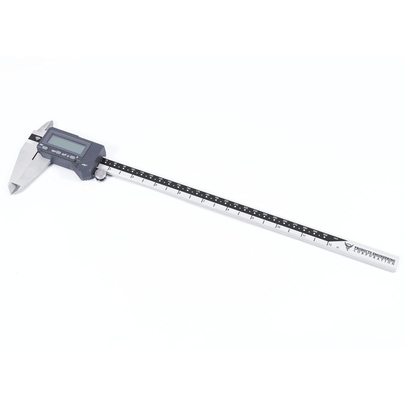 PEC TOOLS Bluetooth Digital Caliper, 12 Inch/300mm Industrial-Grade Stainless Steel Caliper, IP67 Waterproof & Oil-Resistant, Auto Power-Off, Inch/MM/Fraction Modes, Wireless Data Transfer - Image 2